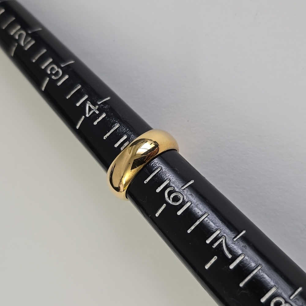 Watch Video 6mm / Chunky 18K Gold Band Ring - Picture 5 of 10